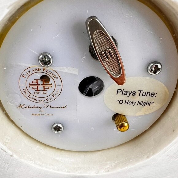 Fitz And Floyd Nativity Figurine Holiday Musical "The Journey" Tune O Holy Night - Picture 4 of 14